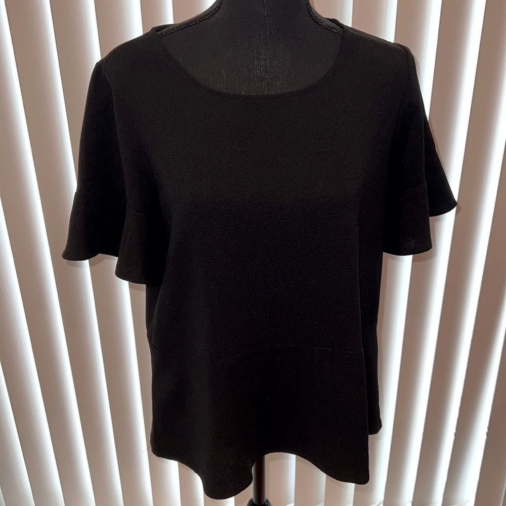 Madewell Flare Hem Top Size Small
